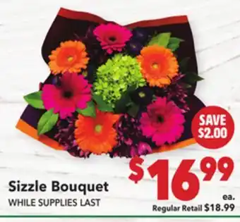 Vallarta Supermarkets Sizzle Bouquet offer