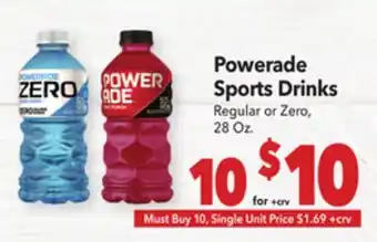 Vallarta Supermarkets Powerade Sports Drinks offer