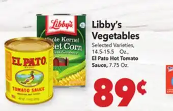 Vallarta Supermarkets Libby's Vegetables offer