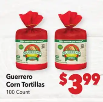 Vallarta Supermarkets Guerrero Corn Tortillas offer