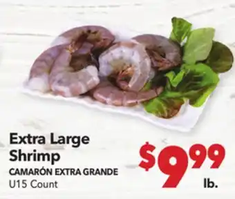 Vallarta Supermarkets Extra Large Shrimp/CAMARÓN EXTRA GRANDE offer
