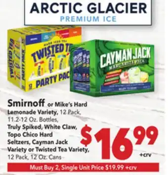 Vallarta Supermarkets Smirnoff or Mike's Hard Lemonade Variety offer