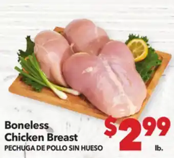 Vallarta Supermarkets Boneless Chicken Breast / PECHUGA DE POLLO SIN HUESO offer