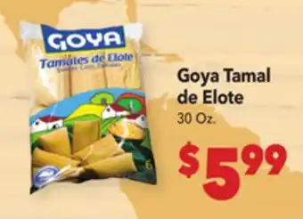 Vallarta Supermarkets Goya Tamal de Elote offer