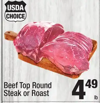 Super King Markets Beef Top Round Steak or Roast offer