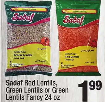 Super King Markets Sadaf Red Lentils, Green Lentils or Green Lentils offer