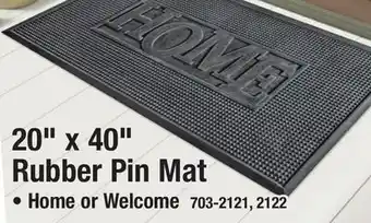 Menards Home 20 x 40 Rubber Pin Door Mat offer