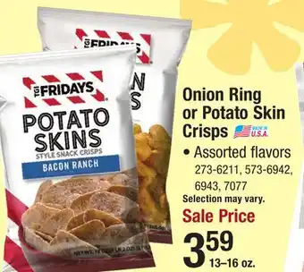 Menards T.G.I. Friday's Cheddar & Bacon Potato Skins - 16 oz offer
