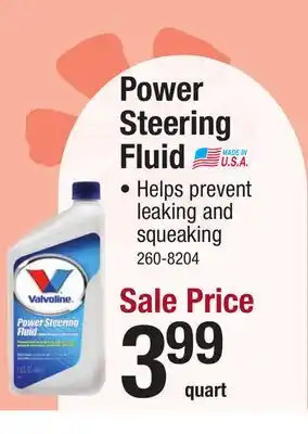 Menards Valvoline Power Steering Fluid - 32 oz offer