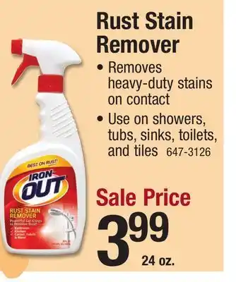 Menards Iron Out Rust Stain Remover - 24 oz offer