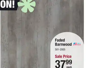 Menards American Pacific 4' x 8' Faded Barnwood Wall Panel offer