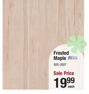 Menards DPI Woodgrains 4 x 8 Frosted Maple Hardboard Wall Panel offer