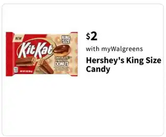 Walgreens Hershey's King Size Candy offer