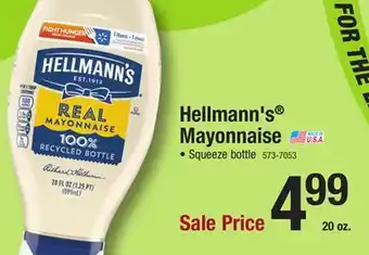 Menards Hellmann's Real Mayonnaise Squeeze - 20 oz offer