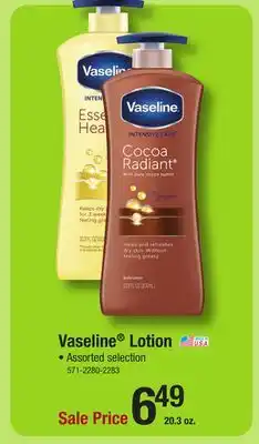 Menards Vaseline Total Moisture Cocoa Radiant Body Lotion - 20.3 oz offer