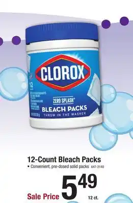 Menards Clorox Control Bleach Packs - 12 Count offer