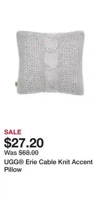Nordstrom UGG Erie Cable Knit Accent Pillow offer
