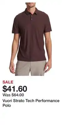 Nordstrom Vuori Strato Tech Performance Polo offer