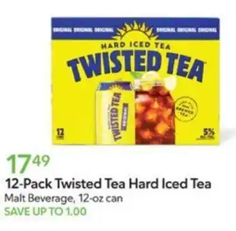 Publix 12-Pack Twisted Tea Hard Iced Tea offer