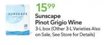 Publix Sunscape Pinot Grigio Wine offer