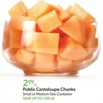 Publix Cantaloupe Chunks