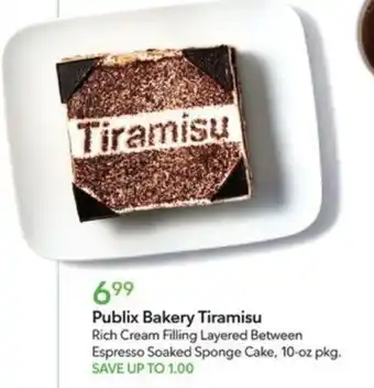 Publix Publix Bakery Tiramisu offer