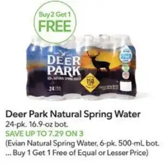 Publix Deer Park Natural Spring Water offer