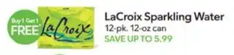 Publix LaCroix Sparkling Water offer