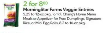 Publix MorningStar Farms Veggie Entrées offer