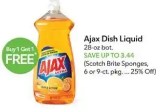 Publix Ajax Dish Liquid 28-oz bot. offer