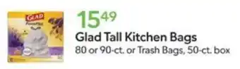 Publix Glad Tall Kitchen Bags offer