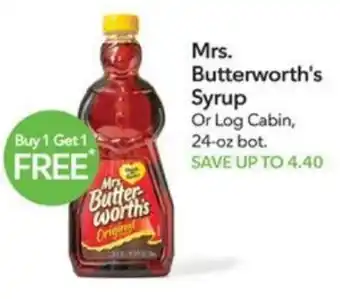 Publix Mrs. Butterworth's Syrup offer