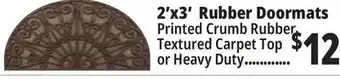 Ocean State Job Lot 2'x3' Rubber Doormats offer