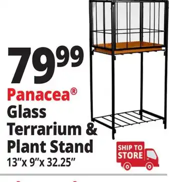 Ocean State Job Lot Panacea Urban Gardener Glass Terrarium Plant Stand offer