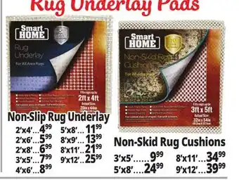 Ocean State Job Lot Rug Underlay Pads offer