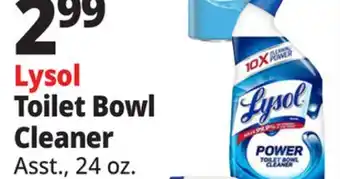 Ocean State Job Lot Lysol 2-In-1 Disinfecting Toilet Bowl + Brush Power Cleaning Gel, 24 oz offer