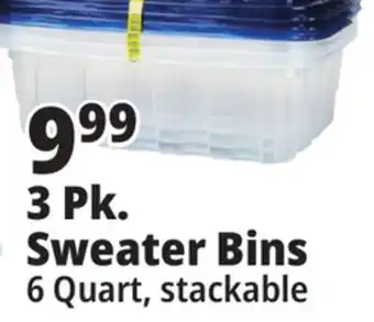 Ocean State Job Lot Mr. Fresh Sweater Storage Bins, 3-Count offer