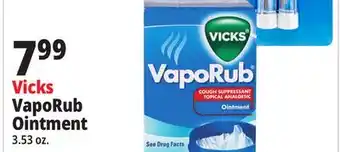 Ocean State Job Lot Vicks VapoRub Ointment offer