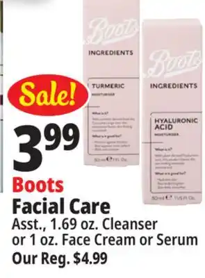 Ocean State Job Lot Boots Facial Care offer