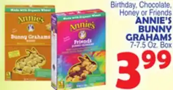 Bravo Supermarkets ANNIE'S BUNNY GRAHAMS offer