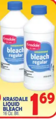 Bravo Supermarkets KRASDALE LIQUID BLEACH offer