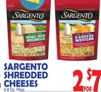 Bravo Supermarkets SARGENTO SHREDDED CHEESES offer
