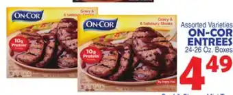 Bravo Supermarkets ON-COR ENTREES offer