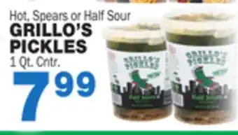 Bravo Supermarkets GRILLO'S PICKLES offer