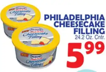 Bravo Supermarkets PHILADELPHIA CHEESECAKE FILLING offer