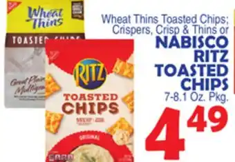 Bravo Supermarkets NABISCO RITZ TOASTED CHIPS offer