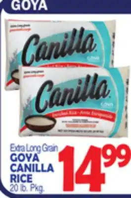 Bravo Supermarkets GOYA CANILLA RICE offer