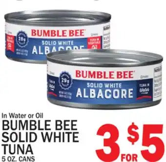 C Town BUMBLE BEE SOLID WHITE TUNA offer