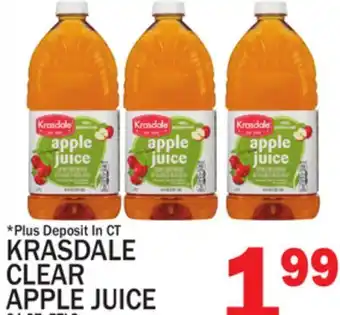 C Town KRASDALE CLEAR APPLE JUICE offer