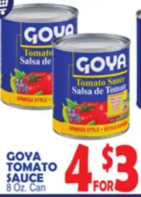Bravo Supermarkets GOYA TOMATO SAUCE offer